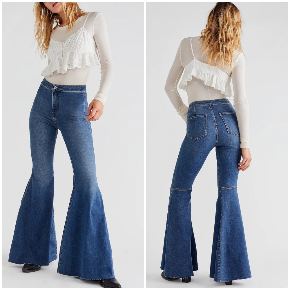 Free People We The Free Just Float On Jeans/Jericho Blue "HP"🎉🎉